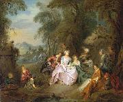 Jean-Baptiste Pater Repose in a Park Germany oil painting artist